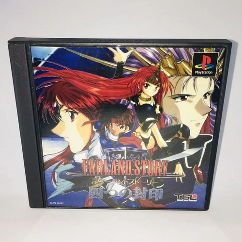 Used TGL 1997 FARLAND STORY Sony PlayStation 1 PS1 Simulation Japanese Retro 