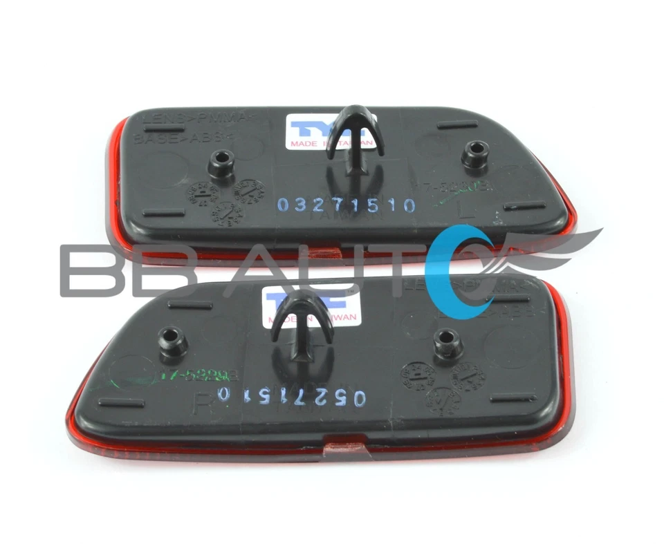 02-09 JUEGO DE LENTES MARCADORES REFLECTORES ROJOS PARACHOQUES TRASERO CHEVROLET TRAILBLAZER NUEVO Foto 2 de 2