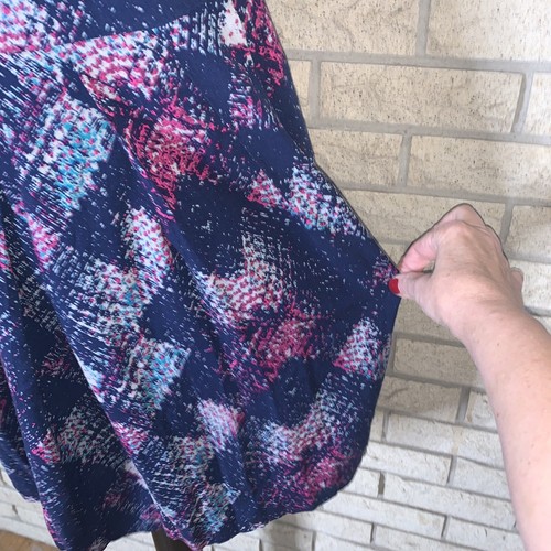 Kimchi Blue Sleeveless Multicolored Fit & Flare Side Pockets Rayon Dress Size 8 - Picture 5 of 24