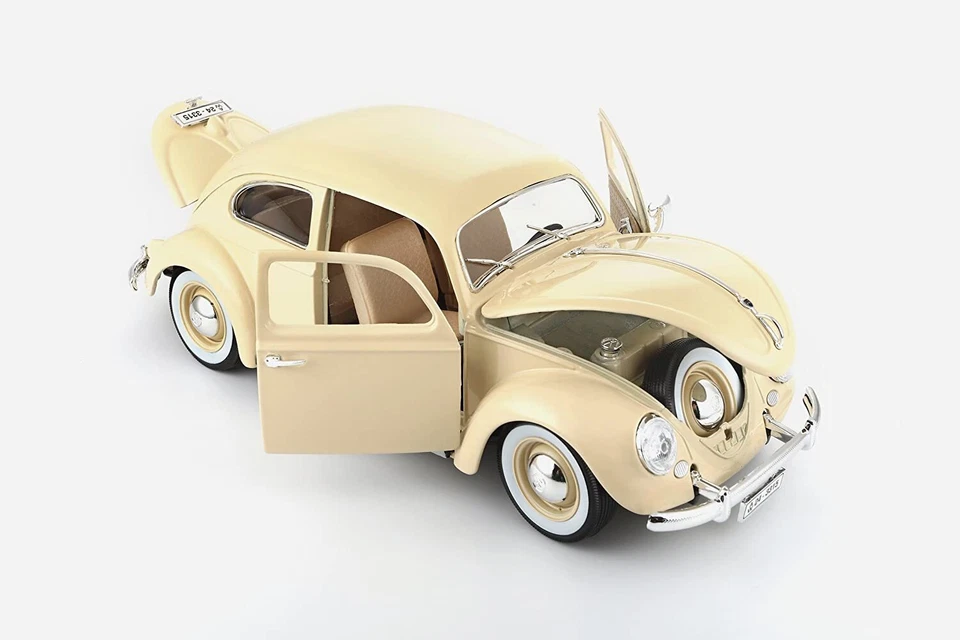 Bburago Volkswagen Escarabajo 1955 (Escala 1:18) Coche Modelo Beige - Imagen 2 de 4