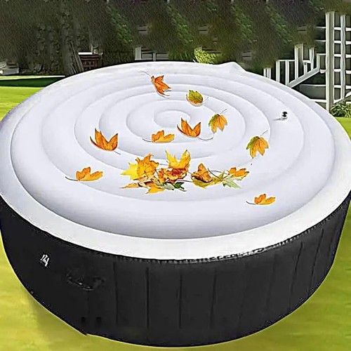 Inflatable Hot Tub Cover Lid Hot Tub Windproof Cover With Handle Outdoor Protect - Picture 2 of 6