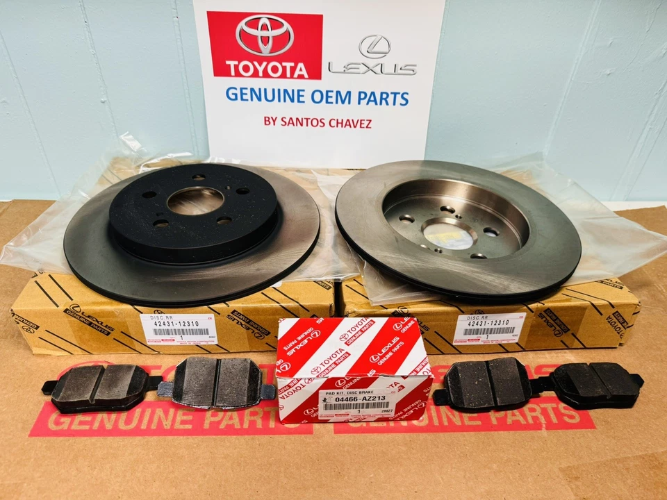 2011-2022 丰田普锐斯后刹车转子和垫套件 正品 原始设备制造商零件 VIN# 要求 — 第 3/3 张图片