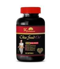 Fat burner - CHIA SEED OIL 2000 - fatty acids supplements - 1 Bottle