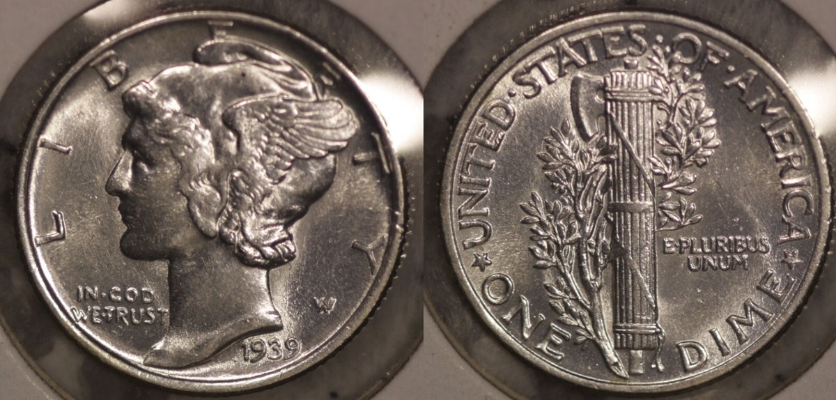 1939 P Mercury Dime GEM BU! 39P818 | eBay