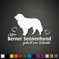 14150 Berner Sennenhund Aufkleber 137x100mm Hund Sticker Auto Tuning Familie Dog