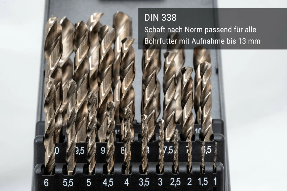 Bohrersatz Baer Extrem Bohrer Satz 1 - 13 mm Spiralbohrer HSSE Cobalt 13mm Set - Bild 3 von 4