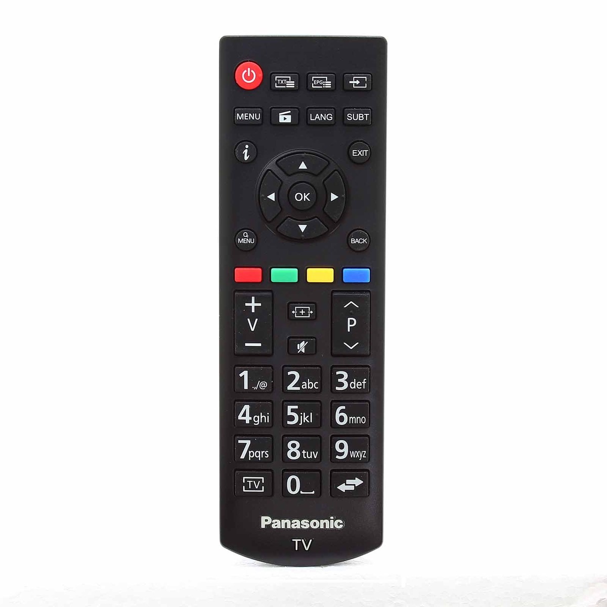 DCU Fernbedienung Für Panasonic TVs – Mit Netflix-Taste, Schwarz, 8 M Reichweite, Keine Konfiguration Nötig