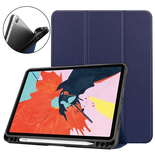 TPU Horizontal Flip Leather Case Three-folding Holder&Pen Slot For iPad Pro Air - Picture 14 of 16
