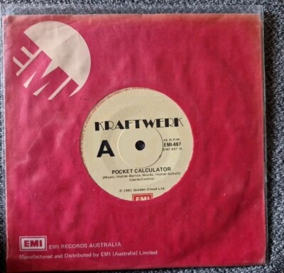 Kraftwerk Pocket Calculator Australia 7'' Single 45 VG+ 