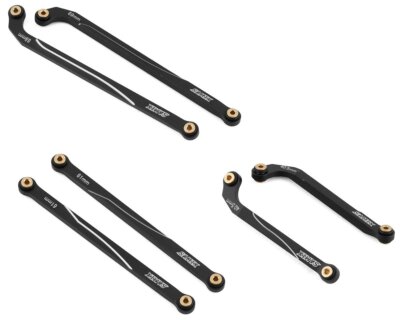 Samix ALu High Clearance Link Kit Set schwarz für SCX24 SAMSCX24-6031MS-BK 