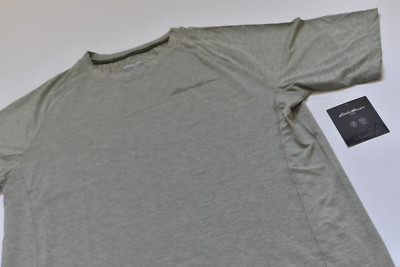 Eddy Bauer Swim Men's Short Sleeve Tee Shirt Gray Medium