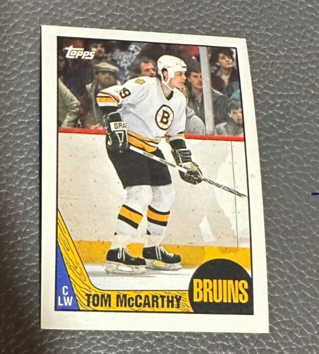 1987-88 Topps Hockey #38 Tom McCarthy - Boston Bruins | eBay