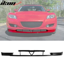 Fits 04-08 Mazda RX8 RX-8 OE Style Front Bumper Lip Spoiler Unpainted Black PU