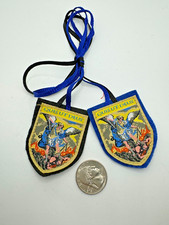 St. Michael Woven Cloth Scapular - Blue Shield