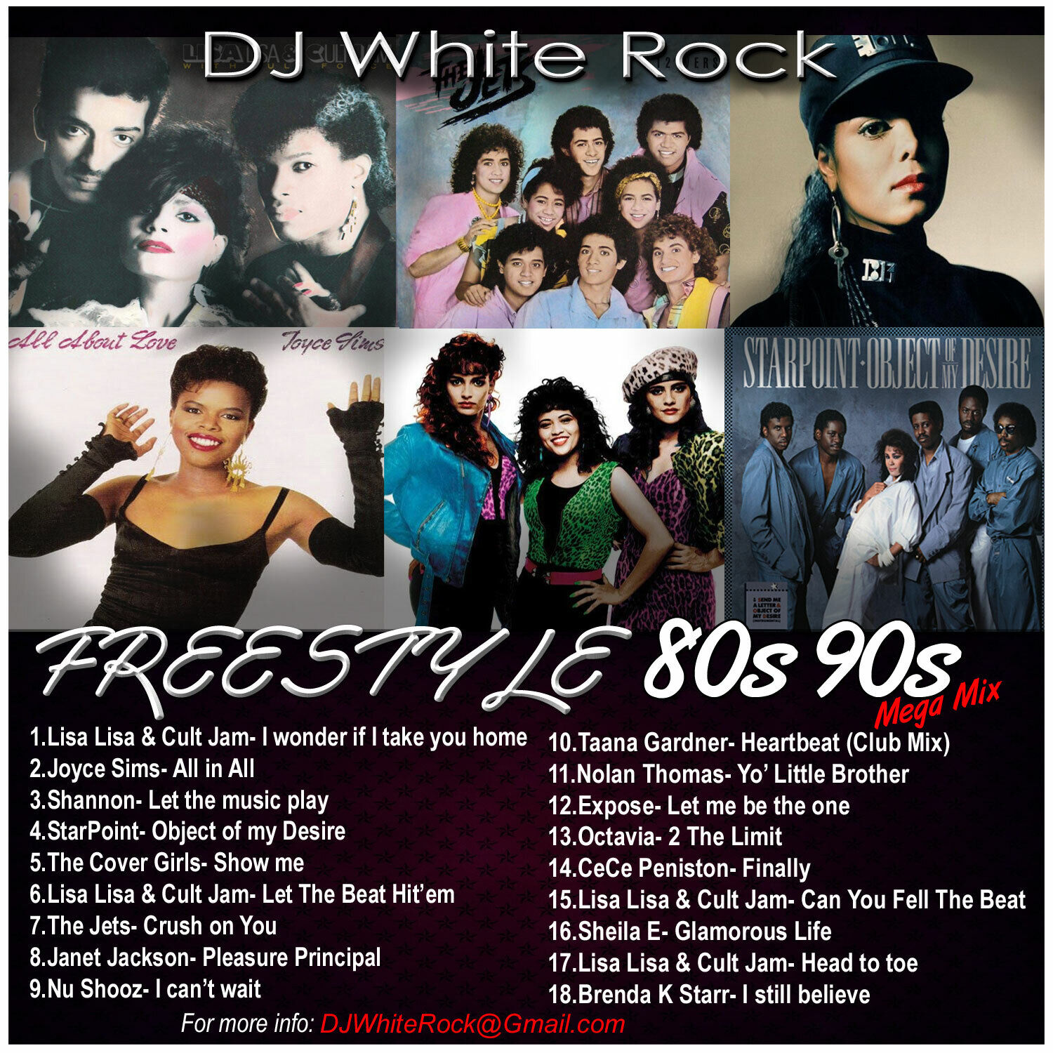 DJ White Rock Freestyle Mega Mix 80s-90s