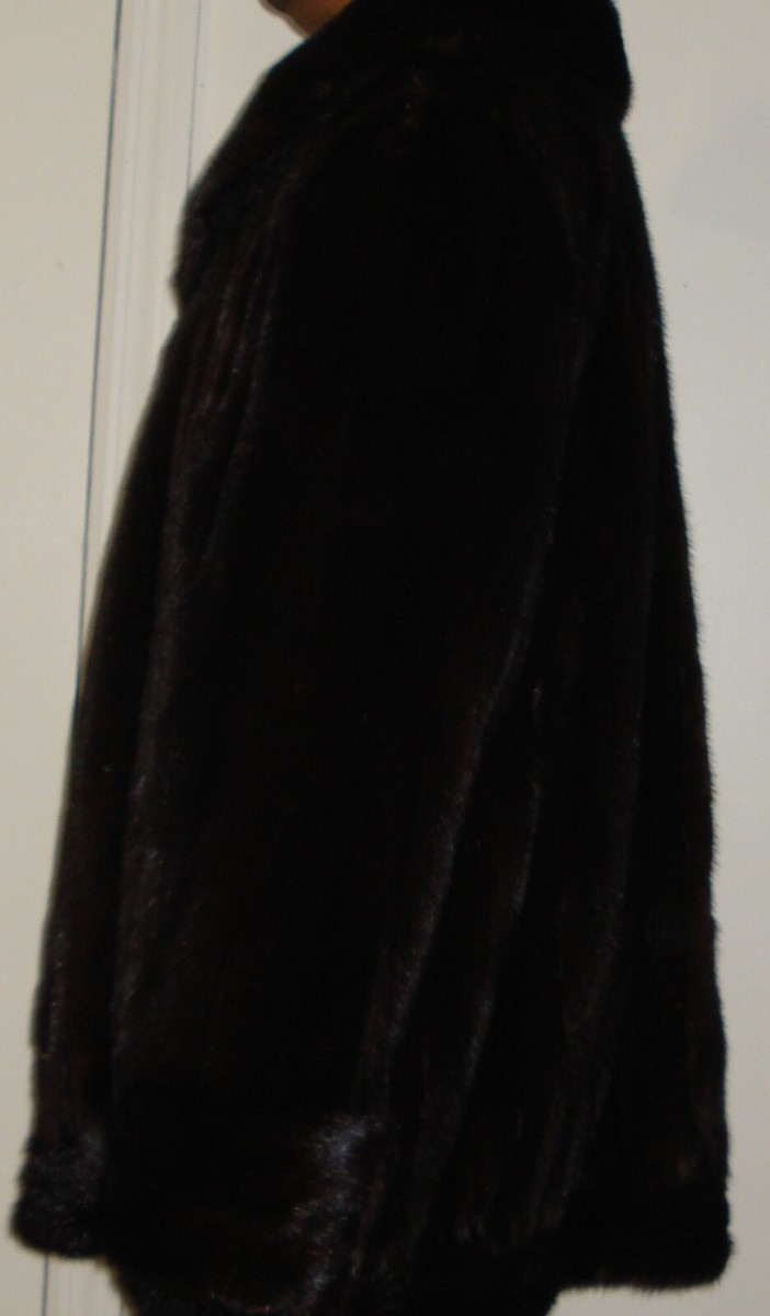 Men's American Legend Ranch Mink Fur Jacket Size 42-44 FREE