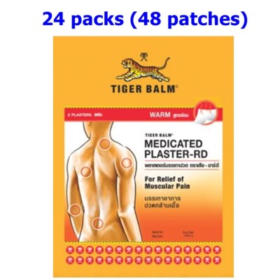 24x AC Tiger Balm Plastered-RD Large Patch Warm Relief Muscle Pain Neck Back