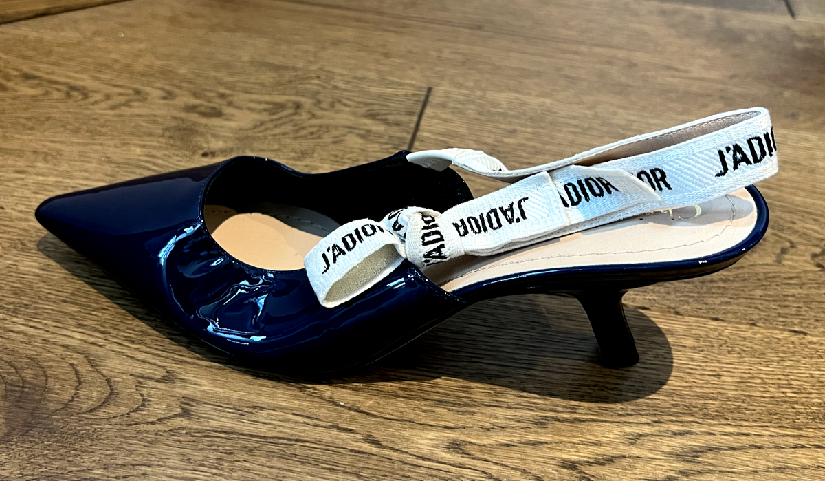 Christian Dior Indigo Blue J'Adior Slingback Pumps EU Size: 38.5