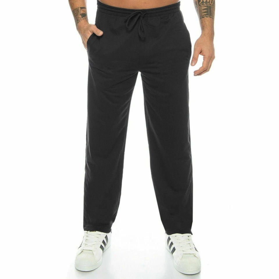 Jogginghose Herren Baumwolle Sport-hose Trainingshose Jogger Jogging weites Bein - Bild 2 von 4