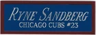 KERRY WOOD CUBS NAMEPLATE FOR AUTOGRAPHED Signed Baseball Display CUBE CASE