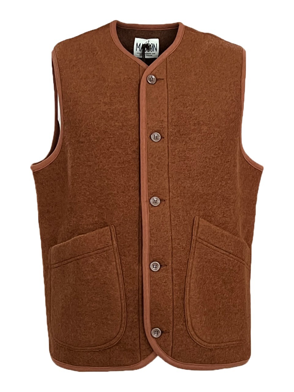 Модель MADSON by BottegaChilometerZero Herren Weste Schurwolle DU24743 ИЗГОТОВЛЕНА В ИТАЛИИ