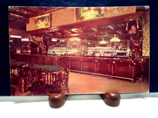 1950s Las Vegas Nevada, The Bar inside Old Golden Nugget Casino Gambling Hall