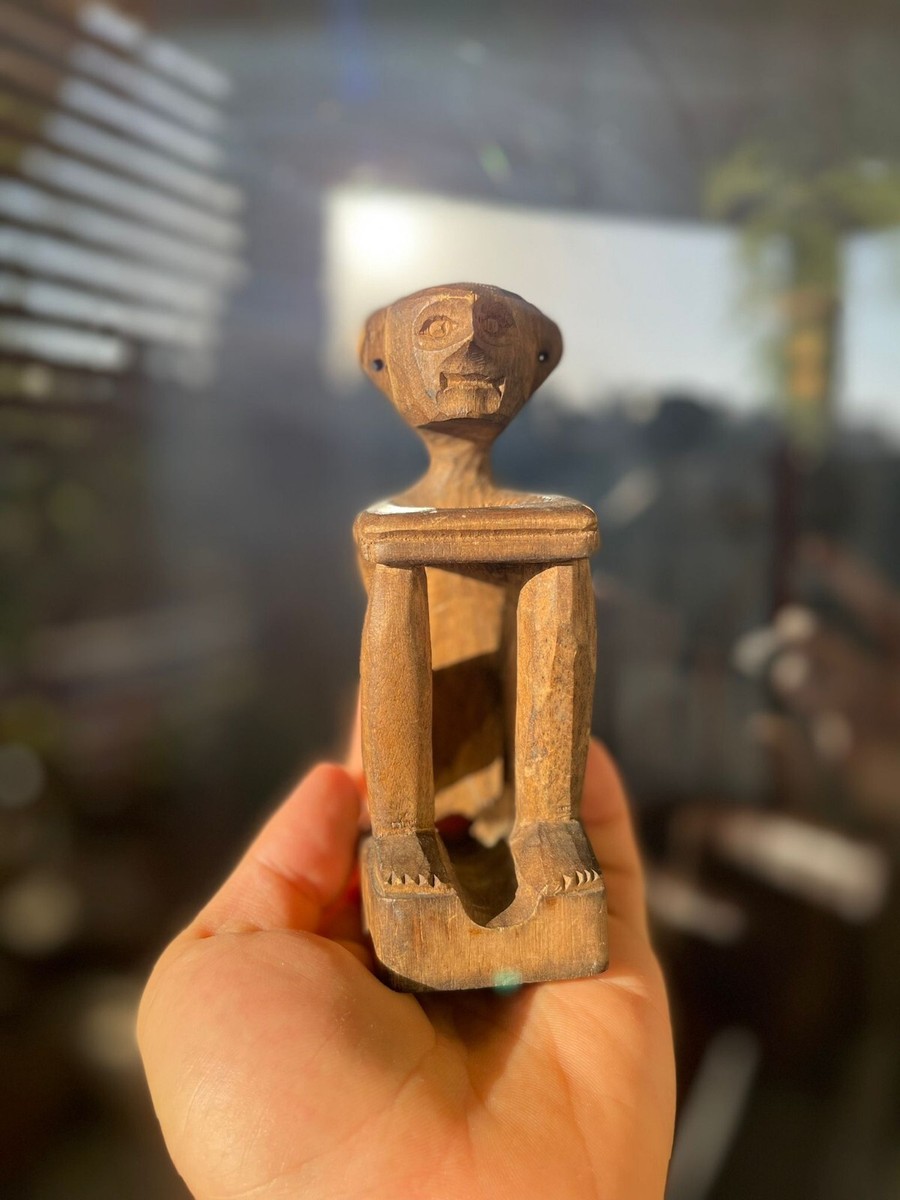 Antique wood IFUGAO Tribe BULUL Anito Ritual Figure Luzon