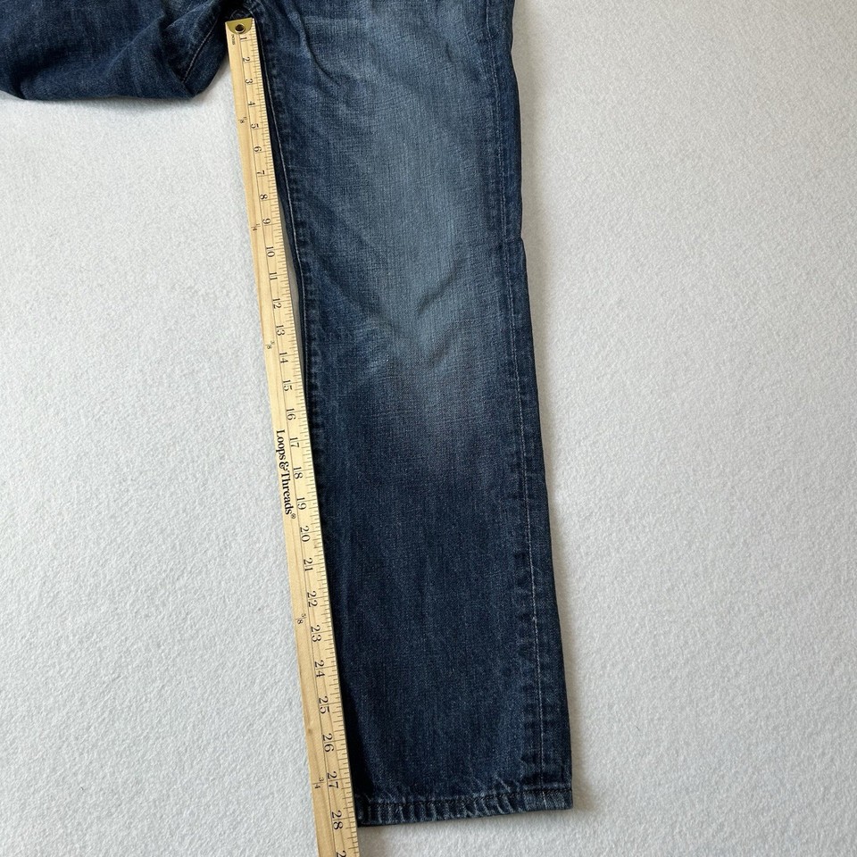 Lucky Brand Jeans Mens 30x30 121 Heritage Slim Fit Blue Dark Wash