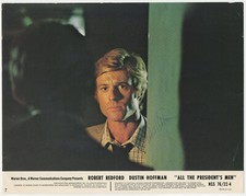 ROBERT REDFORD Signed 11 x 14 Lobby Card 1976 / Autographed ALL PRESIDENT'S MEN