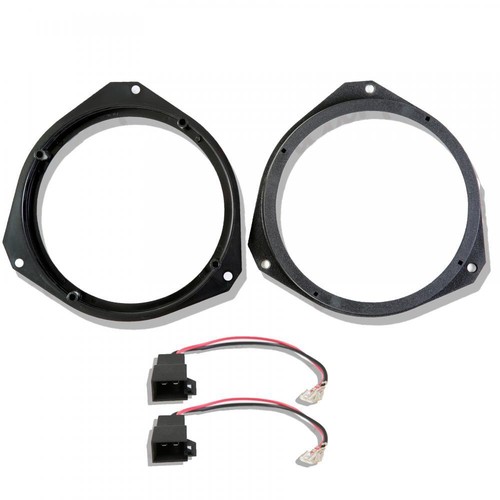 Motorguard Front Rear Door 165mm 6.5" Full Kit Speaker Adaptors Rings Spacers Collars For Volkswagen VW Skoda Seat Audi With Speaker Harness Loom - View #9