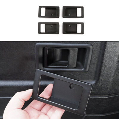 For Land Rover Defender 110 2004-18 Black Alloy Inner Door Bowl Cup Trim Replace