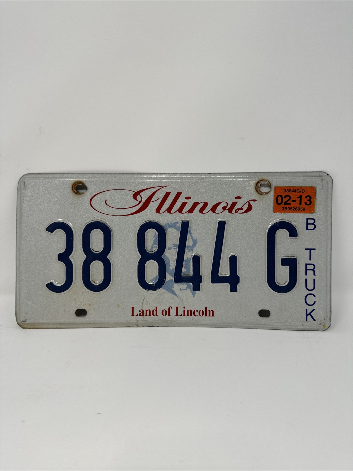 2013 Illinois Land of Lincoln B Truck License Plate 38844G eBay