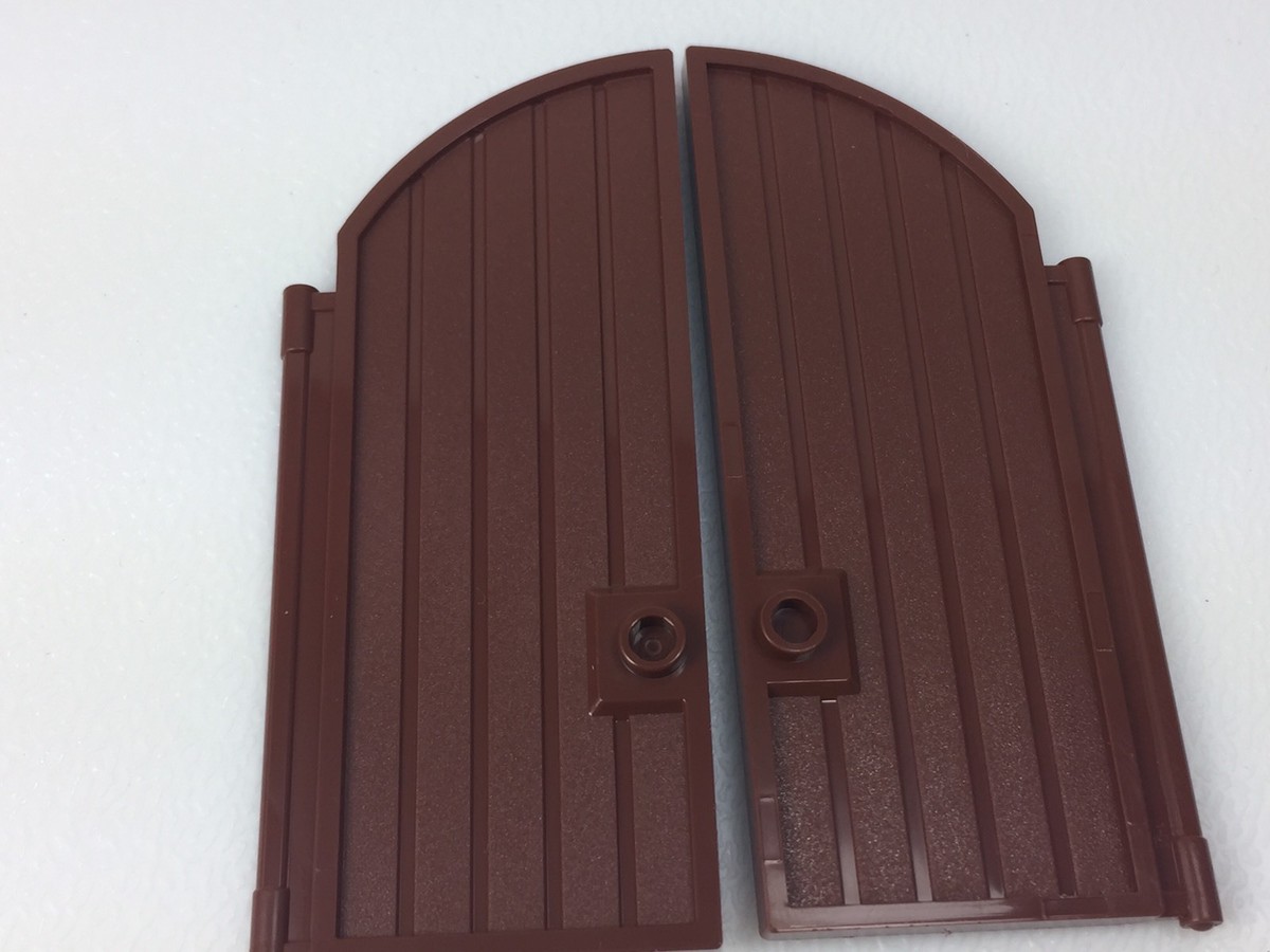 LEGO Door 1x4x7 2/3 Curved Top Castle Pirates 24054 Reddish Brown