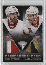 2013-14 Panini Titanium Prime 37/50 Henrik Zetterberg Daniel Alfredsson HOF 1q2
