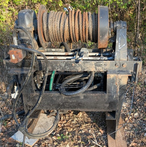 H34F-SLRF0 Tulsa Winch Hydraulic Motor 30,000 Assy 80225 Cable 3/4 W/ Controls