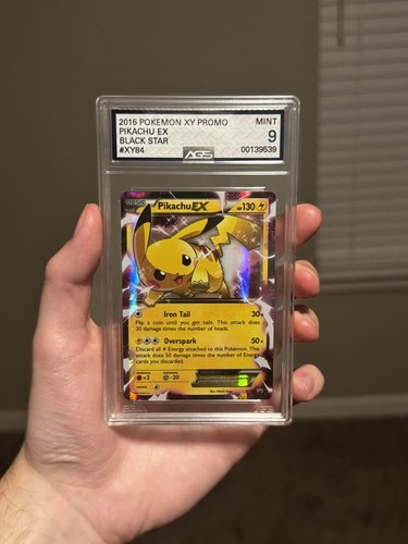 2015 POKEMON XY BLACK STAR PROMOS #XY84 PIKACHU EX AGS 9 PSA CGC