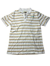 True Vintage Tag Hollister Striped Polo Yellow and Purple Men  s Size Small