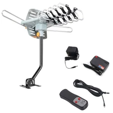 Digital 150 Miles Outdoor Amplified 360° Antenna 1080P HDTV UHF VHF Pole Video