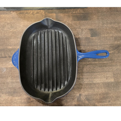 Le Creuset Signature Enameled Cast Iron Rectangular Grill Pan, 500°F