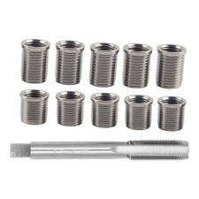 Z&uuml;ndkerzengewinde-Reparaturwerkzeug M10x1.0 Bolzen + M12x1.0 Gewindebohrer-Kit./