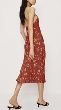 Reformation Floria Red Midi Dress Size M