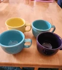 4 Fiesta Chili Soup Mugs Large  Homer Laughlin FiestaWare