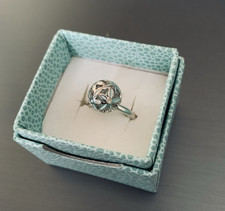 Pierre Lang Ring Kugel silber türkis Gr. 8 / 19 mm *** Neuwertig ***