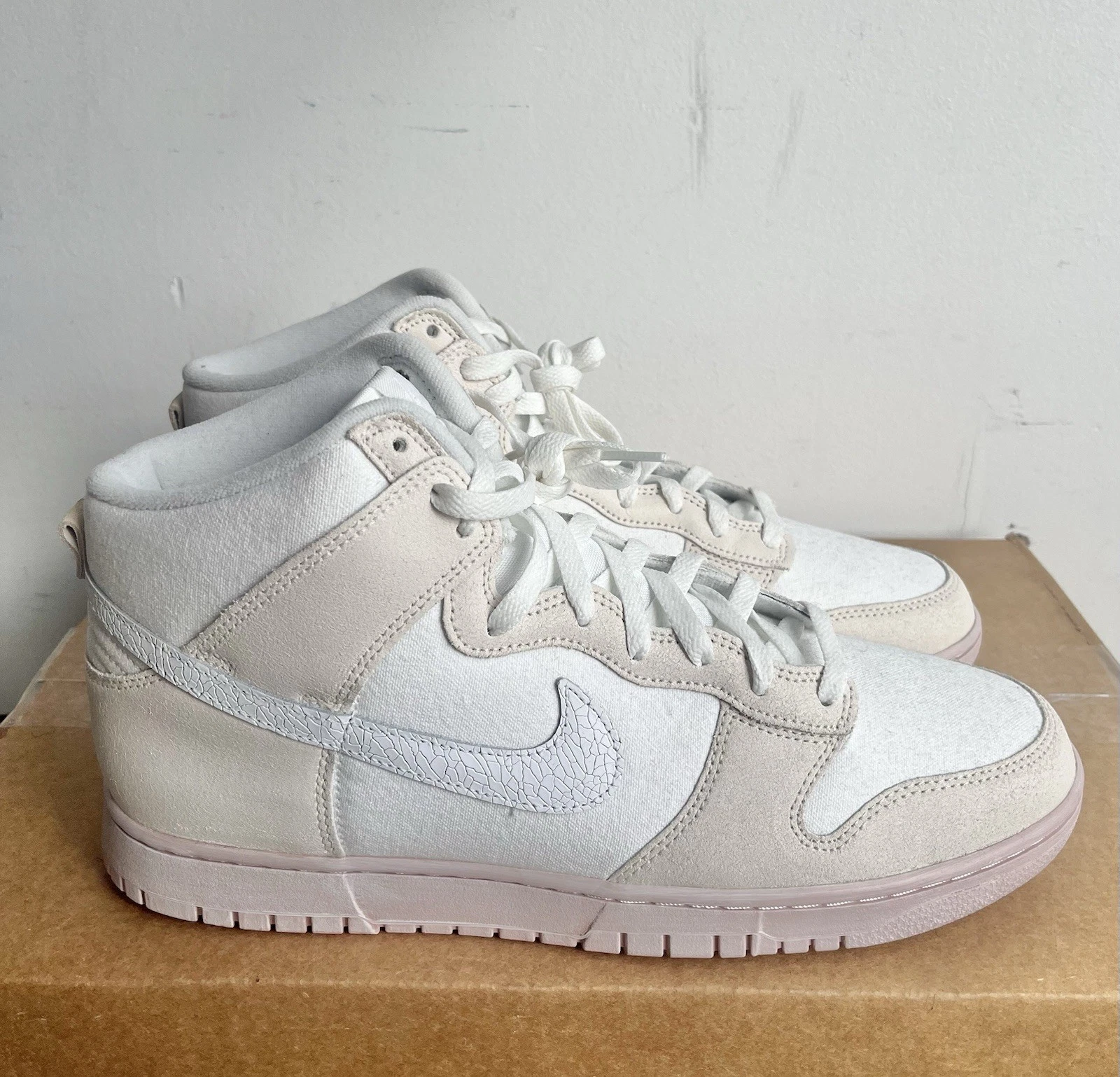 Nike Dunk High PRM DV0822 100 Summit White Phantom da uomo taglia 11 5 SB