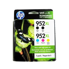 5pk Genuine HP 950XL Black  951XL 3-Color OfficeJet 8620 8600 8630 Retail Box 