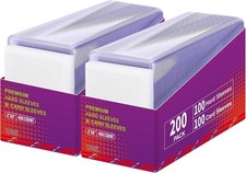 400 Card Sleeves Top Loaders for Cards 3X4 Baseball Card Protectors Toploaders