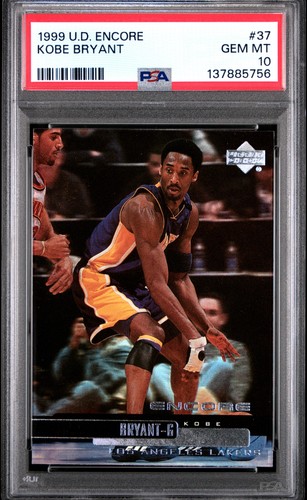 1999 UD ENCORE #37 KOBE BRYANT PSA 10