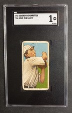 1909-11 T206 - Home Run Baker - HOF - SOVEREIGN - SGC 1 PR