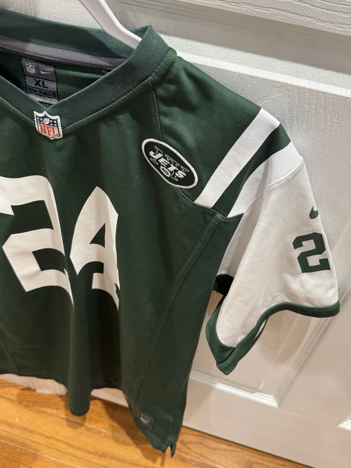 Футболка New York Jets Darrelle Revis No24 NFL Nike On Field размер XL молодежная - Изображение 3 из 4