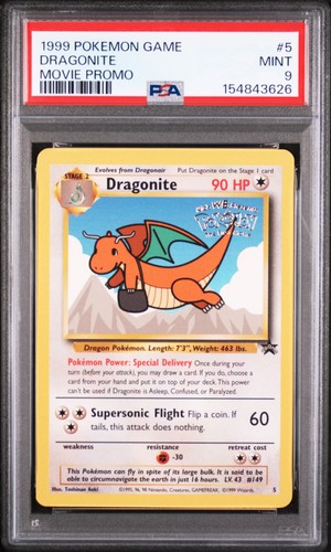 Dragonite graded PSA 9 for sale on eBay